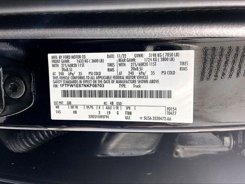 Used 2022 Ford F150 Lariat w/ Equipment Group 502A High AWD/4WD image 32
