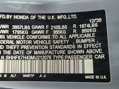 Used 2021 Honda Civic Sport image 6