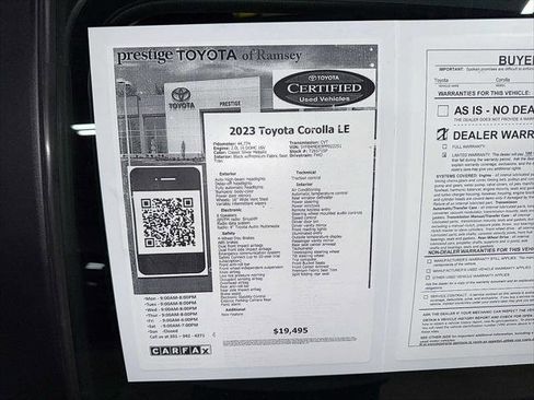 Certified 2023 Toyota Corolla LE image 13