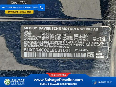 Used 2020 BMW X5 sDrive40i w/ Convenience Package image 16