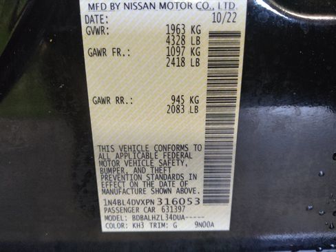 Used 2023 Nissan Altima 2.5 SV FWD image 33