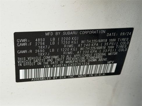 Used 2025 Subaru Outback Onyx Edition image 33