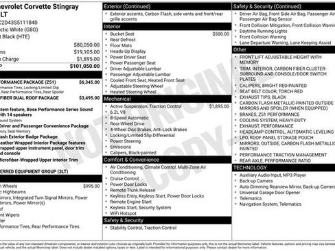 Used 2025 Chevrolet Corvette Stingray Premium Cpe w/ Z51 Performance Package image 5