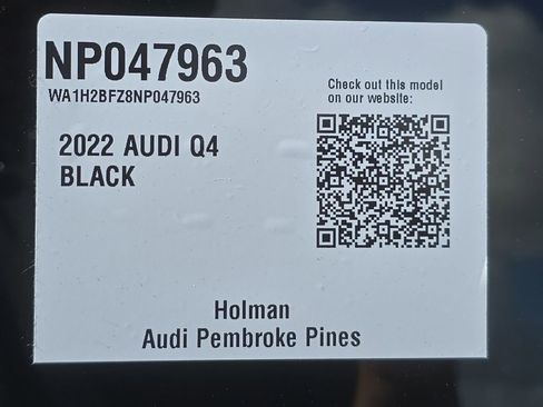 Used 2022 Audi Q4 e-tron Premium Plus w/ Premium Plus AWD/4WD image 32
