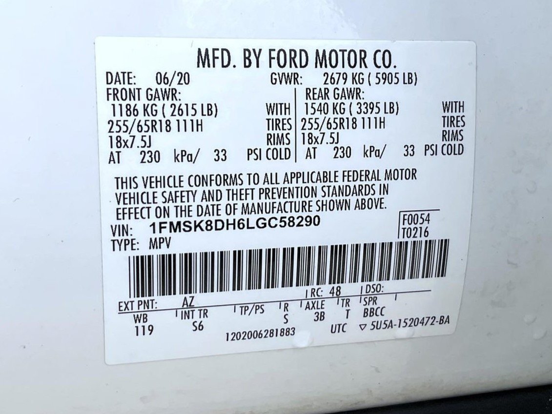 Used 2020 Ford Explorer XLT w/ Equipment Group 202A AWD/4WD image 28