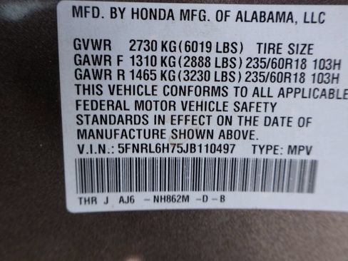 Used 2018 Honda Odyssey EX-L image 13