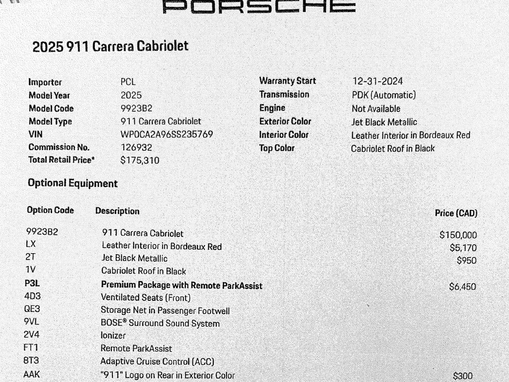 Used 2025 Porsche 911 Carrera RWD image 4
