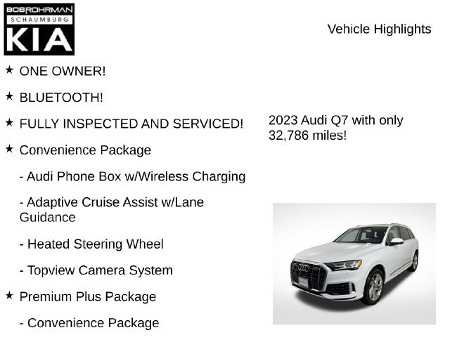 Used 2023 Audi Q7 2.0T Premium Plus w/ Premium Plus Package AWD/4WD image 8
