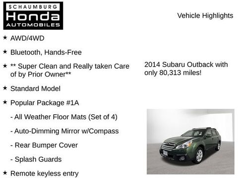 Used 2014 Subaru Outback 2.5i Premium w/ Popular Package #1A image 7