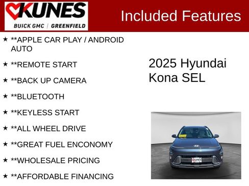 Used 2025 Hyundai Kona SEL AWD/4WD image 2
