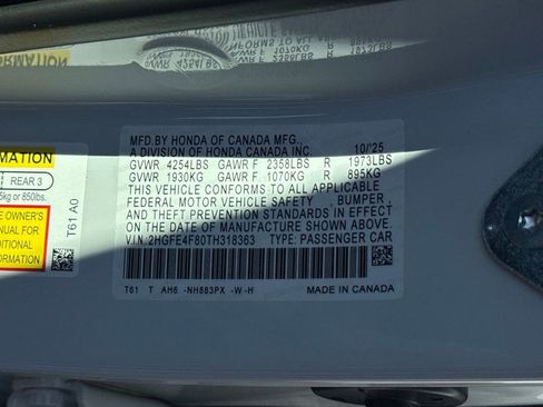 New 2026 Honda Civic Sport image 14