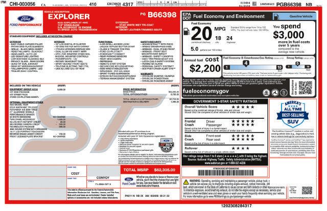 Used 2023 Ford Explorer ST w/ Equipment Group 401A AWD/4WD image 21