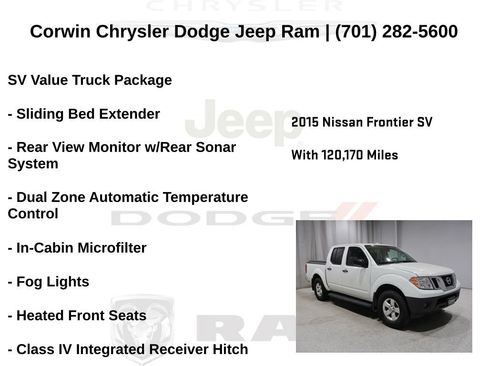 Used 2015 Nissan Frontier SV w/ SV Value Truck Package AWD/4WD image 6
