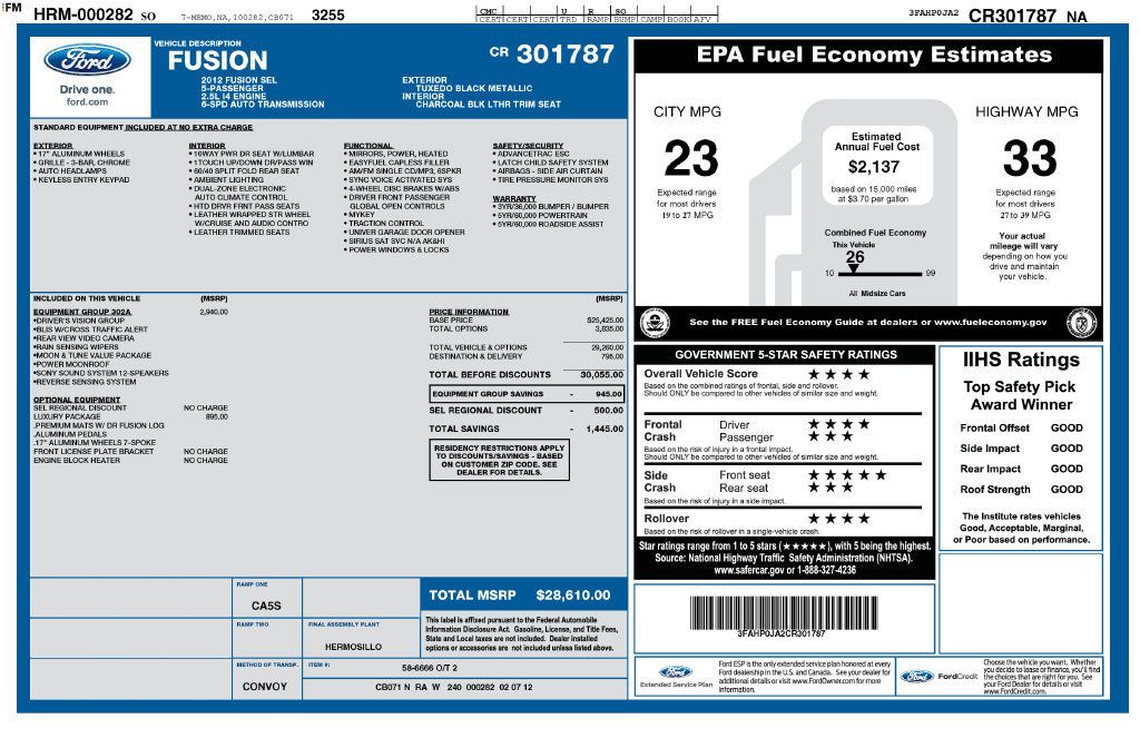 Used 2012 Ford Fusion SEL FWD image 18