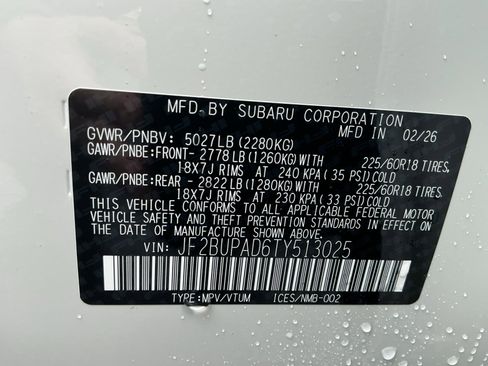 New 2026 Subaru Outback Premium image 16