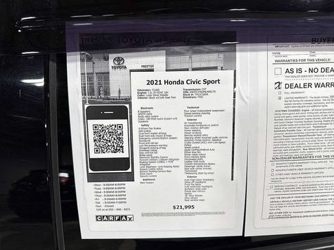 Used 2021 Honda Civic Sport image 13