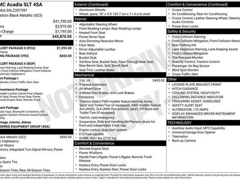 Used 2020 GMC Acadia SLT w/ Driver Alert Package II image 3