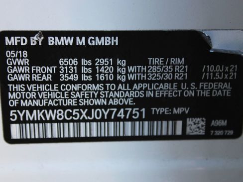 Used 2018 BMW X6 M w/ Executive Package image 21