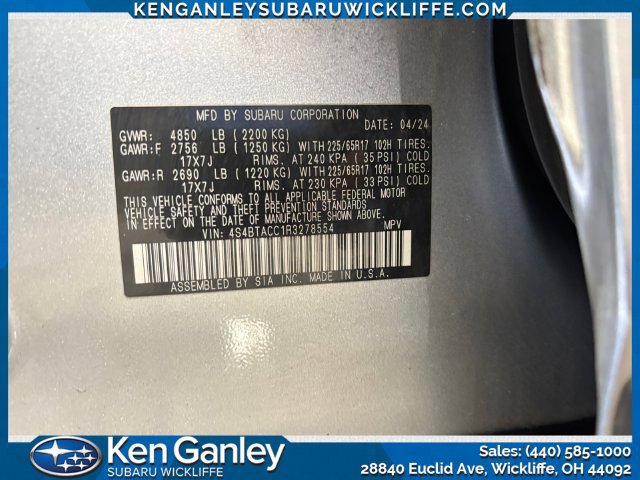 Certified 2024 Subaru Outback Premium AWD/4WD image 27