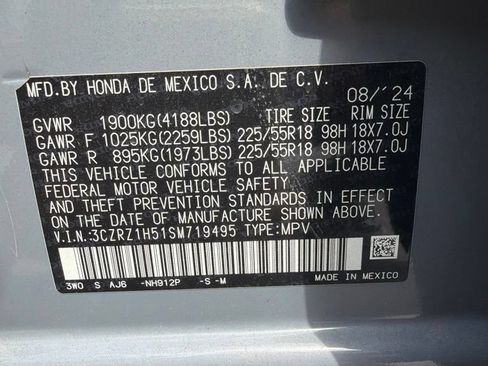 Used 2025 Honda HR-V Sport image 9