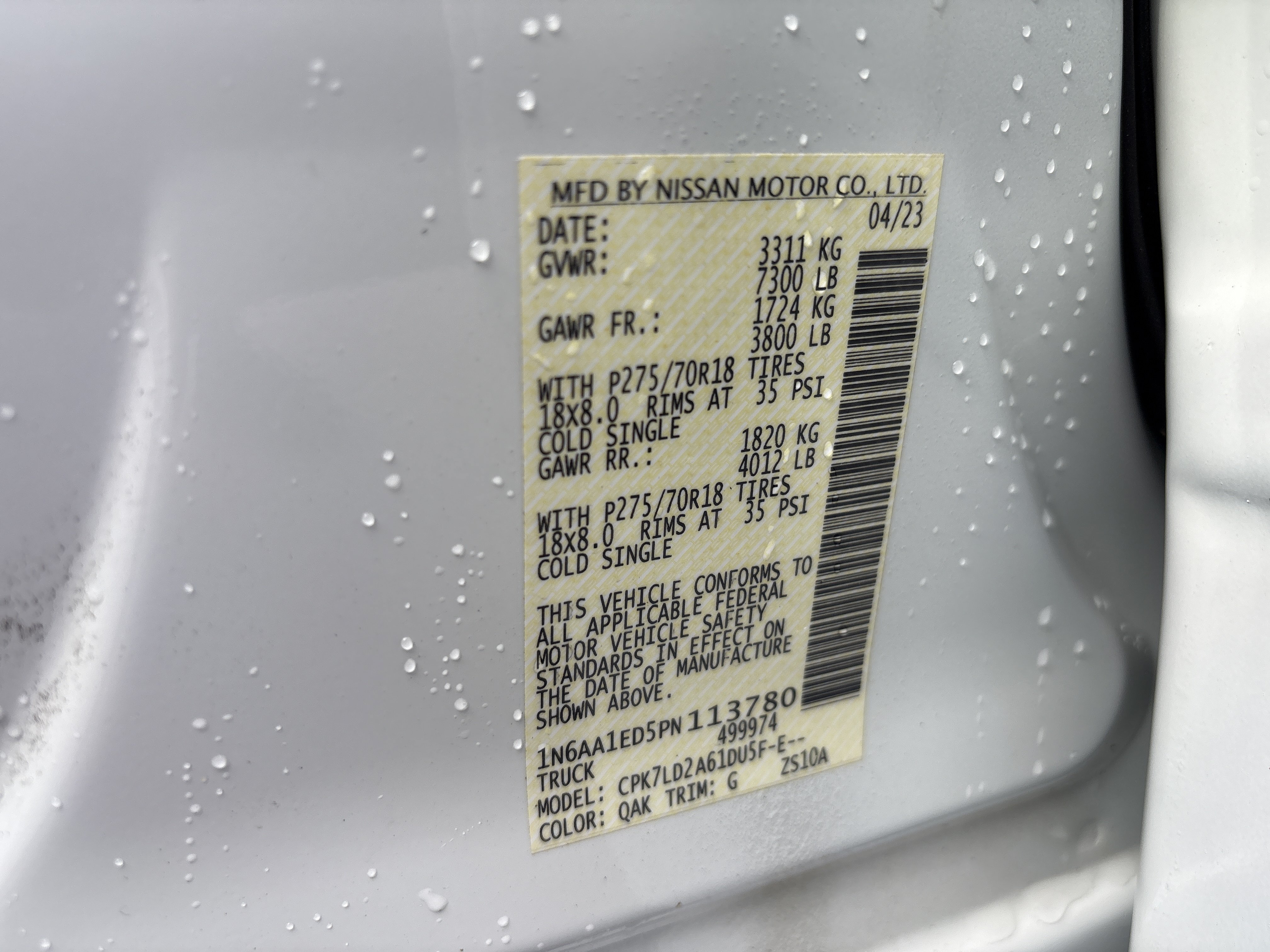 Used 2023 Nissan Titan PRO-4X w/ Pro-4x Convenience Package AWD/4WD image 36