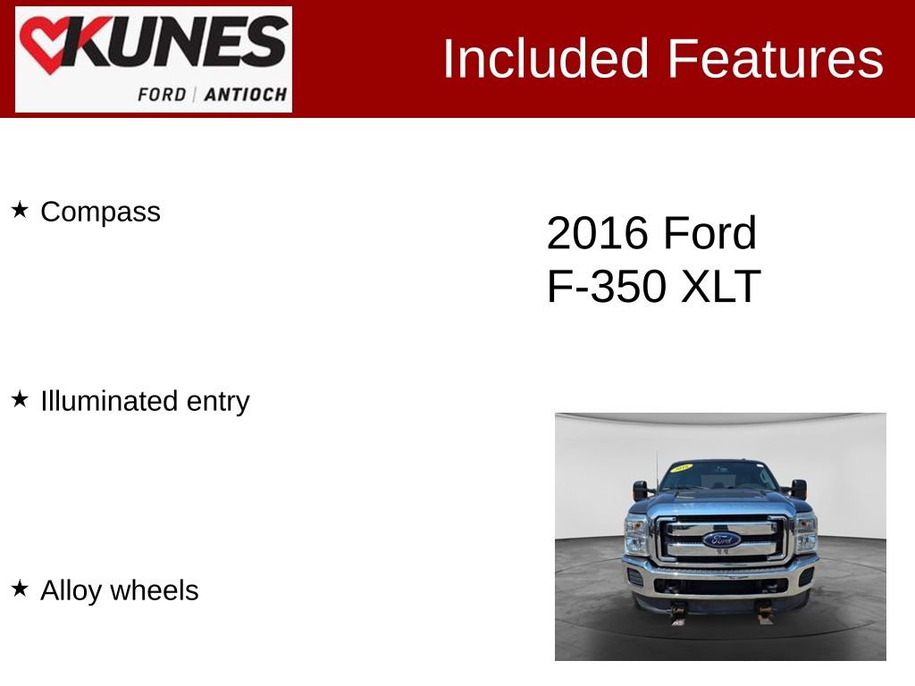 Used 2016 Ford F350 XLT w/ XLT Interior Package AWD/4WD image 4