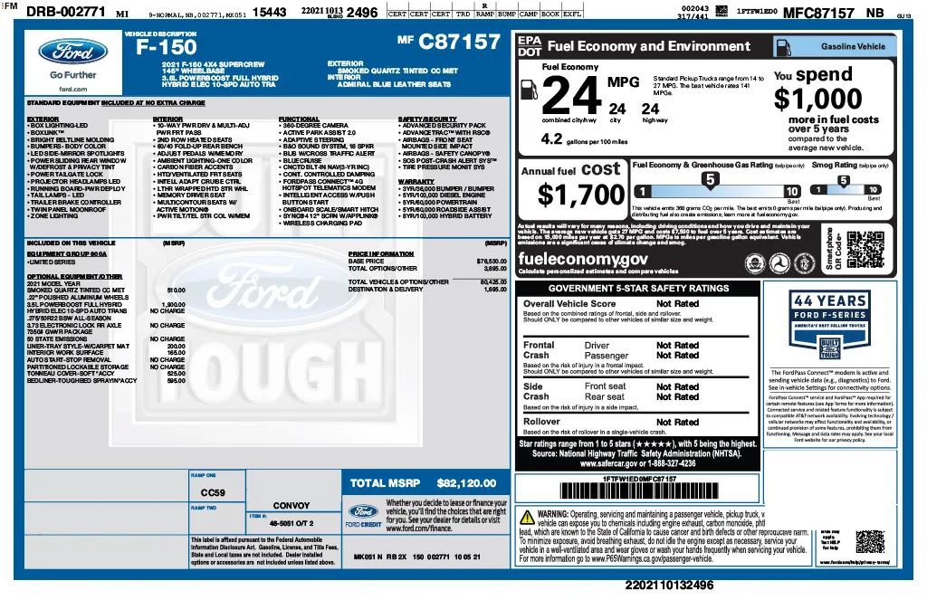 Used 2021 Ford F150 Limited AWD/4WD image 26