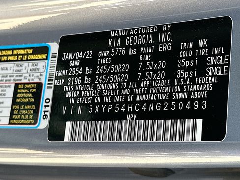 Used 2022 Kia Telluride SX w/ Towing Package FWD image 34