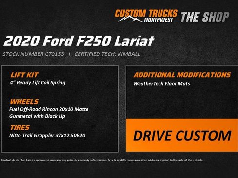 Used 2020 Ford F250 Lariat image 2