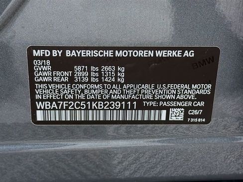 Used 2019 BMW 750i xDrive w/ Executive Package image 34