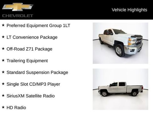 Used 2017 Chevrolet Silverado 2500 LT w/ LT Convenience Package AWD/4WD image 5