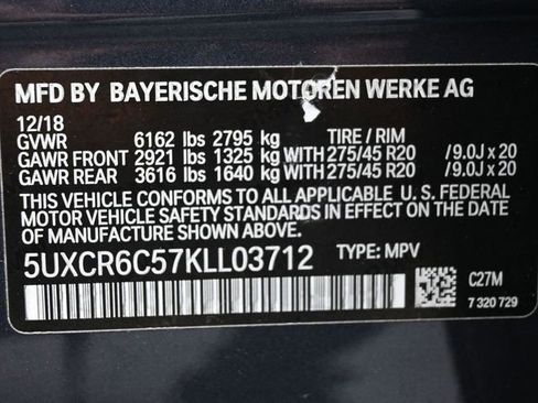 Used 2019 BMW X5 xDrive40i w/ Convenience Package AWD/4WD image 4