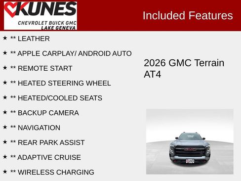 New 2026 GMC Terrain AT4 w/ Convenience Package III image 3