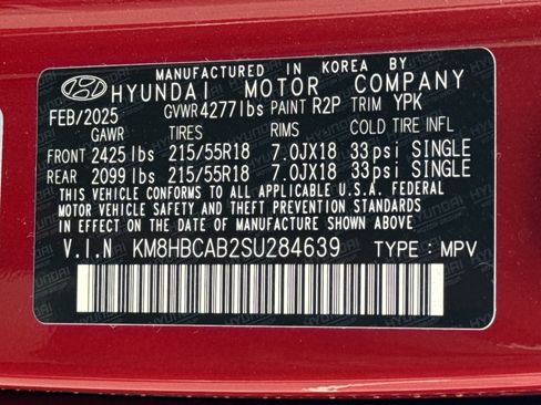 Used 2025 Hyundai Kona SEL AWD/4WD image 33