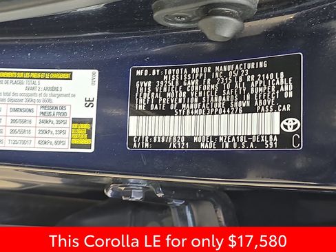 Used 2023 Toyota Corolla LE image 41