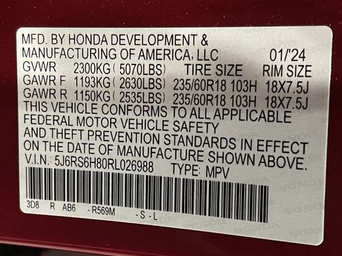 Used 2024 Honda CR-V Sport-L image 25