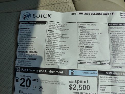 Used 2021 Buick Enclave Essence w/ Sound and Sites Package image 50