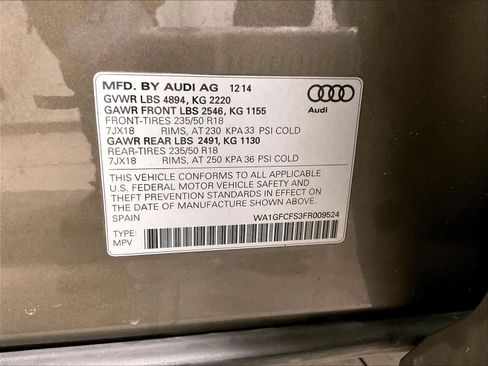 Used 2015 Audi Q3 2.0T Prestige w/ Prestige Package image 37