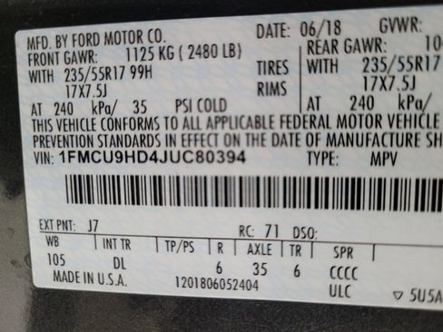 Used 2018 Ford Escape SEL w/ Ford Safe & Smart Package image 33