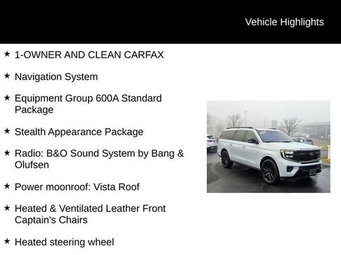 Used 2025 Ford Expedition Max Platinum w/ Stealth Appearance Package image 5