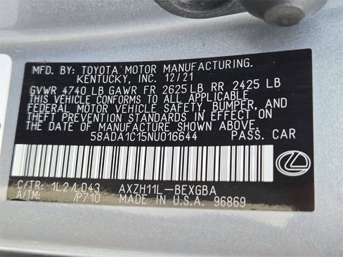 Used 2022 Lexus ES 300h 300h w/ Premium Package image 34