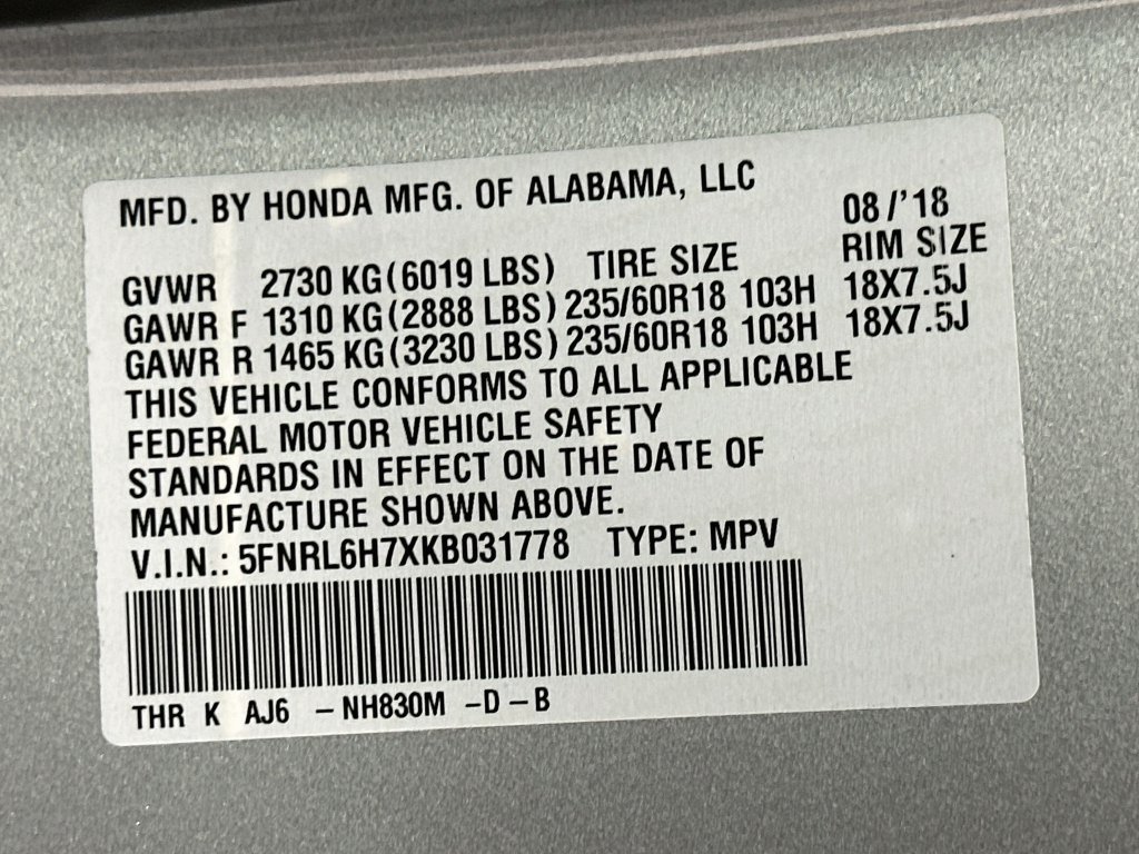 Used 2019 Honda Odyssey EX-L image 35