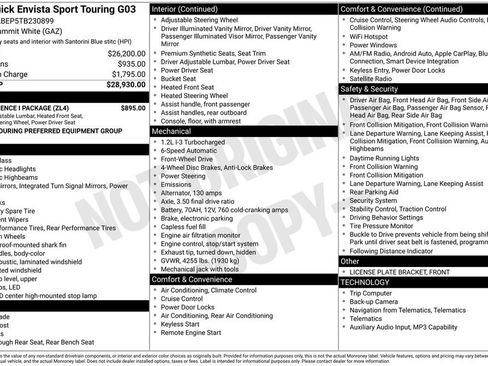 New 2026 Buick Envista Sport Touring w/ Convenience I Package FWD image 5