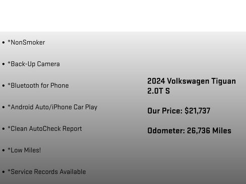Used 2024 Volkswagen Tiguan S image 6