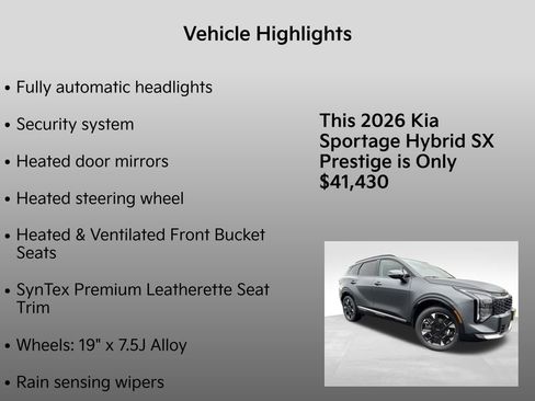 New 2026 Kia Sportage SX Prestige image 10