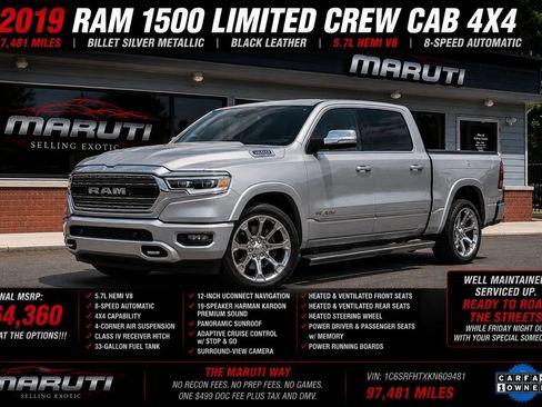 Used 2019 RAM 1500 Limited AWD/4WD image 54