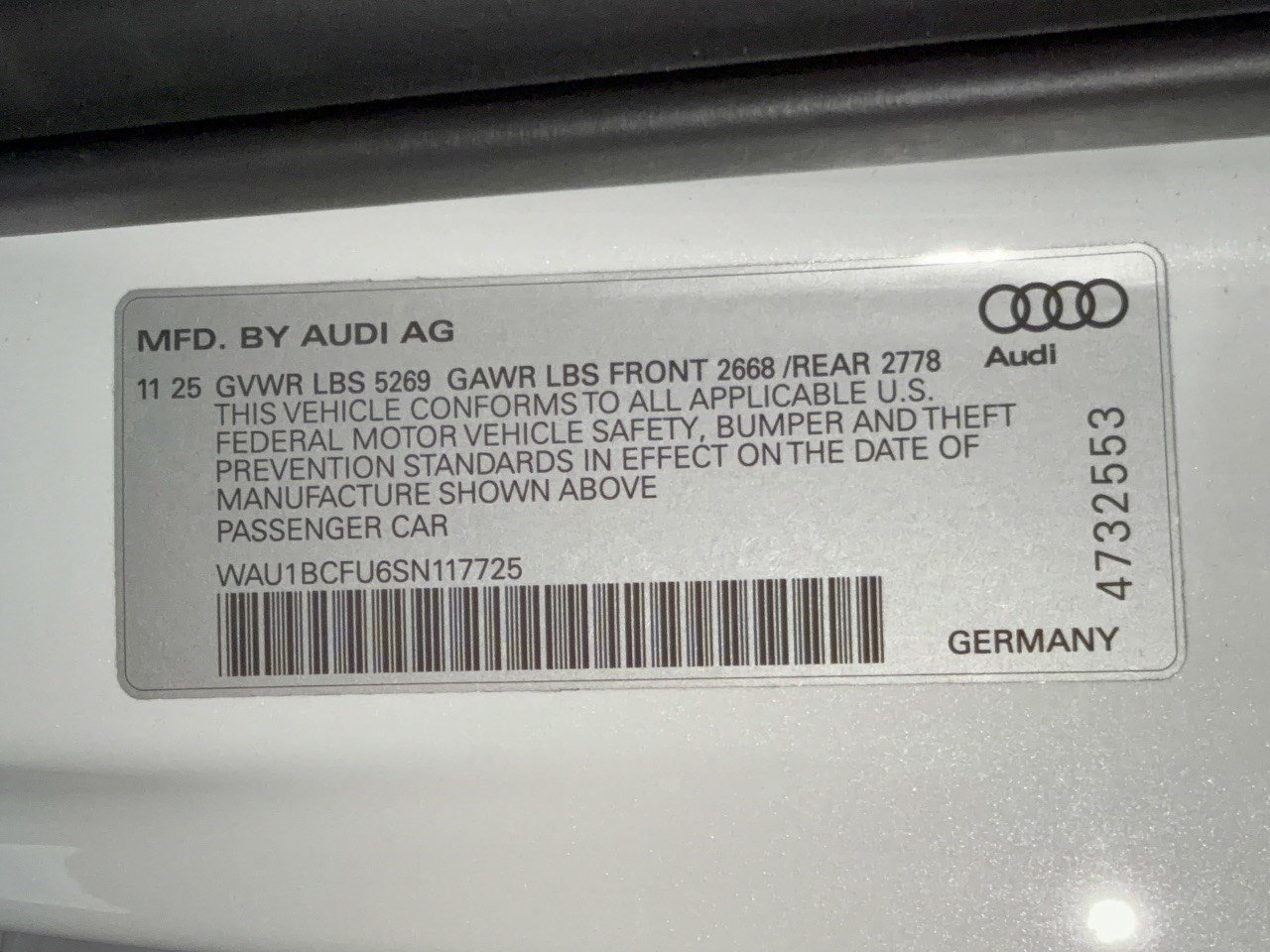 Certified 2025 Audi A5 Premium w/ Convenience Package AWD/4WD image 31