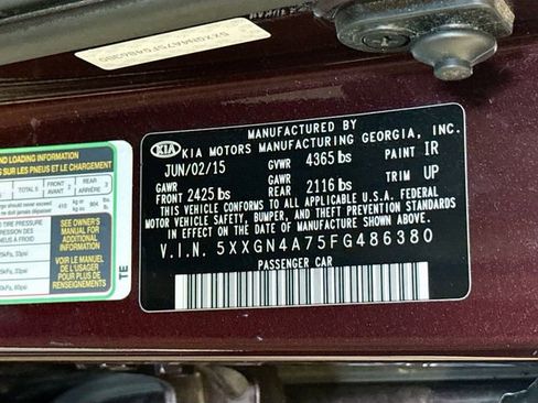 Used 2015 Kia Optima EX w/ EX Premium Package image 33