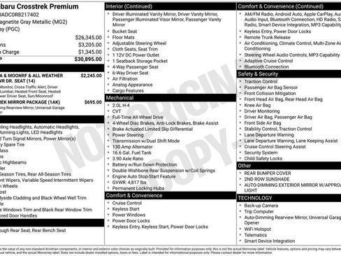 Used 2024 Subaru Crosstrek 2.0i Premium image 5