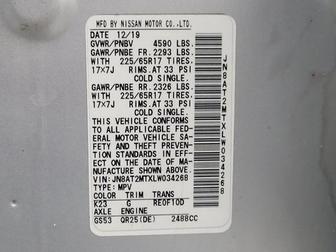 Used 2020 Nissan Rogue SV FWD image 33